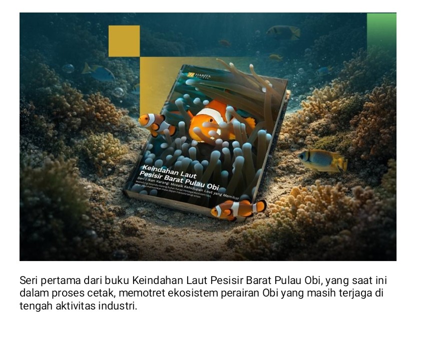 Harita Nickel Angkat Potret Ekosistem Laut Obi Lewat Buku Ikan Karang