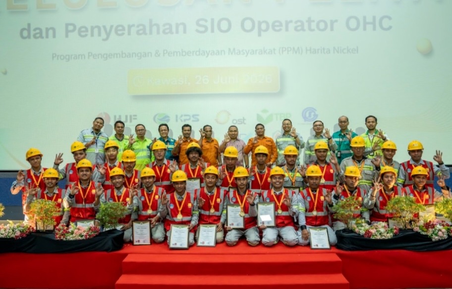 Harita Nickel Wisuda 40 Peserta PELITA Batch IV, Perkuat Kompetensi Tenaga Kerja Lokal Obi