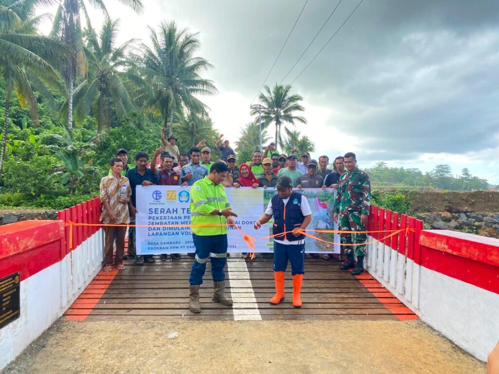 Kolaborasi PPM Harita Nickel Perkuat Konektivitas Antar Desa di Obi Selatan